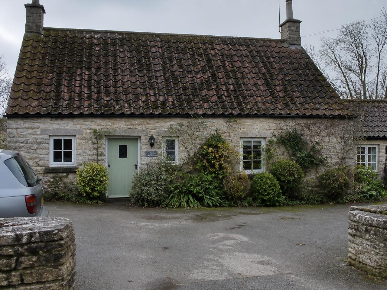 Black staining to original terracotta — roof before cleaning, covered in moss and staining